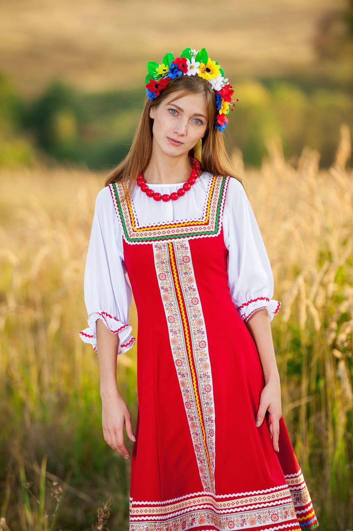 Women in Slavic costumes in Kawasaki