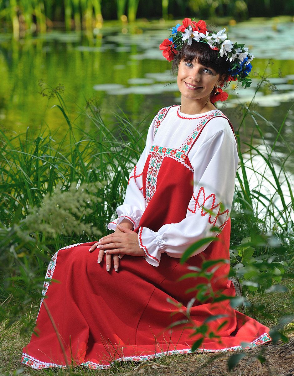 Beautiful girl Girls in Slavic costumes in Kawasaki