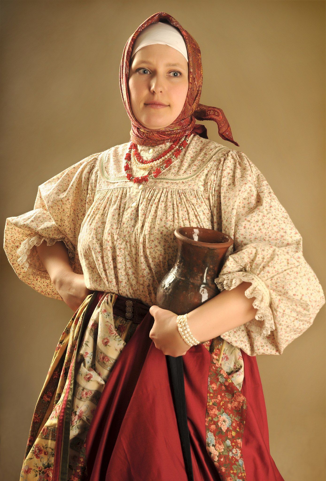 Girls in Slavic costumes in Kawasaki